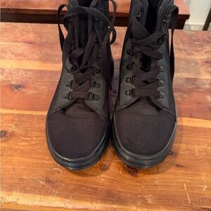 Black High-Top Sneakers